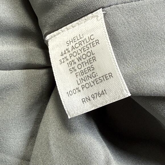 J Jill Faux Wrap Plaid Fringe Blanket Skirt Sz 10 Wool Blend Scottish Highlands - Picture 9 of 11